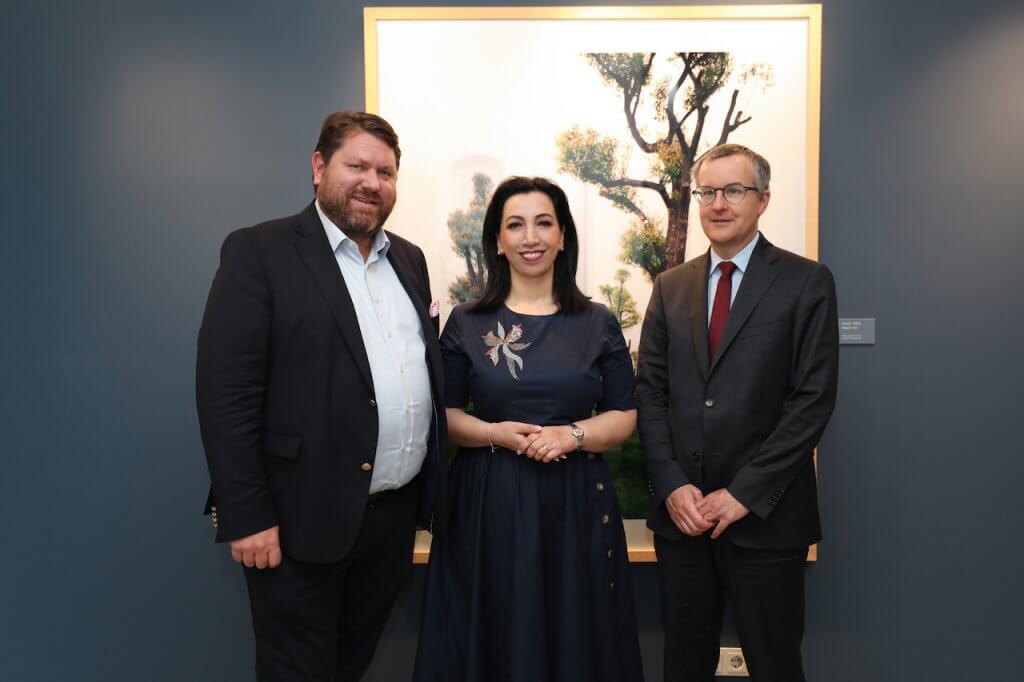 Evis Kushi, Ministerialrat Stefan Schumann, Dr. Markus Schuhmann